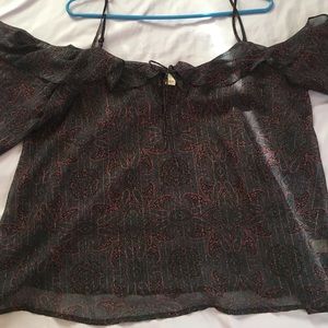 Boho off the shoulder top curvy